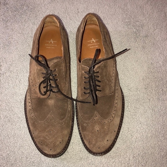 AQUATALIA Carson Brown Suede Waterproof Lace Oxford Shoes Sz 9 main image 10